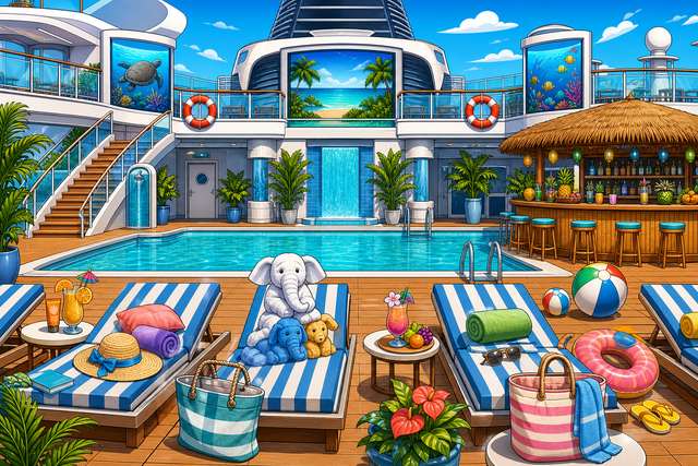 Lido pool deck